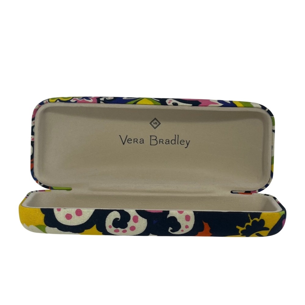 Vera Bradley Rio Floral Hard Clam Shell Eyeglass Sunglass Case Retired - Picture 3 of 4